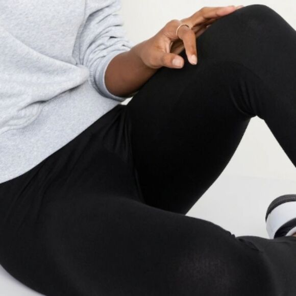 Mid-Rise Jersey Ankle Leggings Old Navy Womens 2x Plus Size New Basic Bottoms - Picture 11 of 15